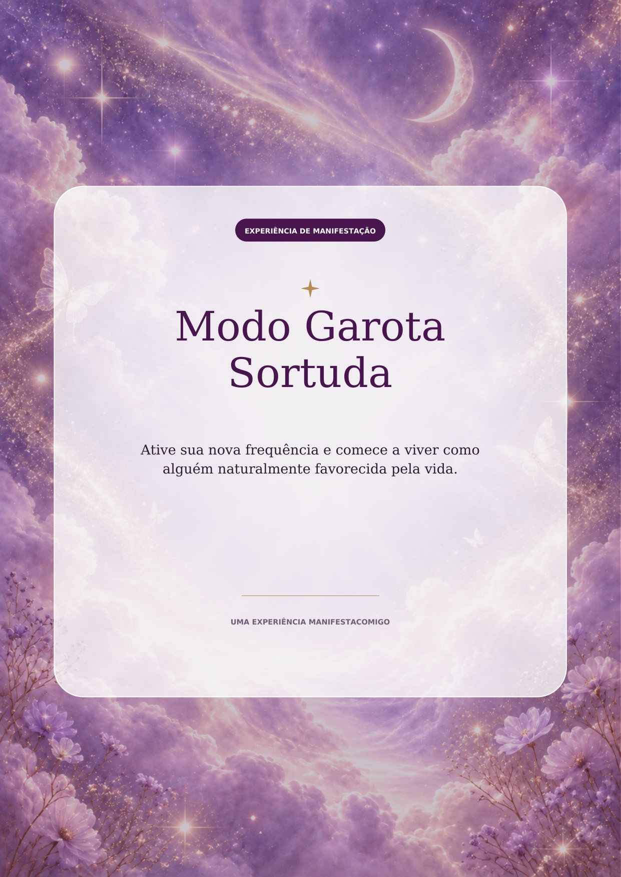 Capa principal do Modo Garota Sortuda
